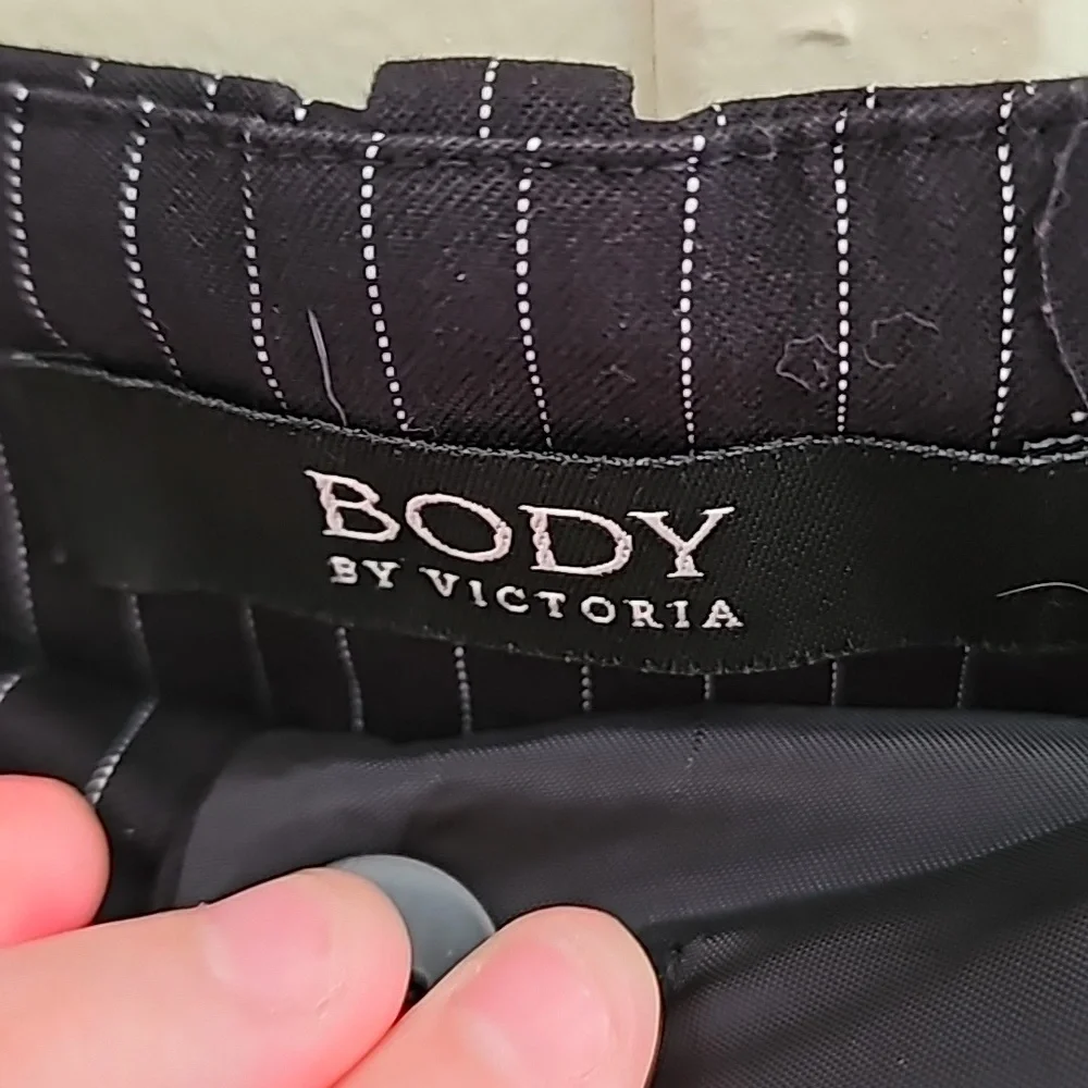Black Pinstripe Pants - Picture 4 of 5